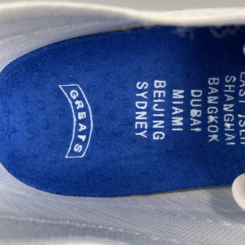 GREATS Talla 11 Zapatillas grises con cordones de dos tonos