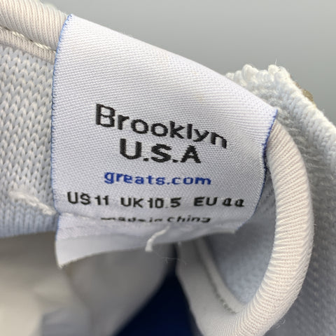 GREATS Talla 11 Zapatillas grises con cordones de dos tonos