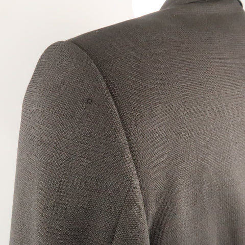 GUCCI 36 Black Solid Wool / Mohair Glenplaid Textured Sport Coat
