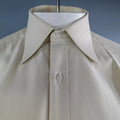 GUCCI Size S Pastel Yellow Striped Cotton Long Sleeve Shirt GUCCI