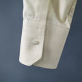 GUCCI Size S Pastel Yellow Striped Cotton Long Sleeve Shirt GUCCI