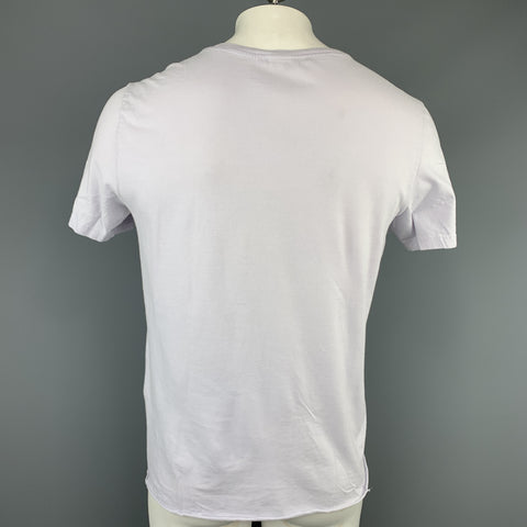 GUCCI Size XXL Powder Blue Flamingos SS 2009 Cotton Crew-Neck T-shirt