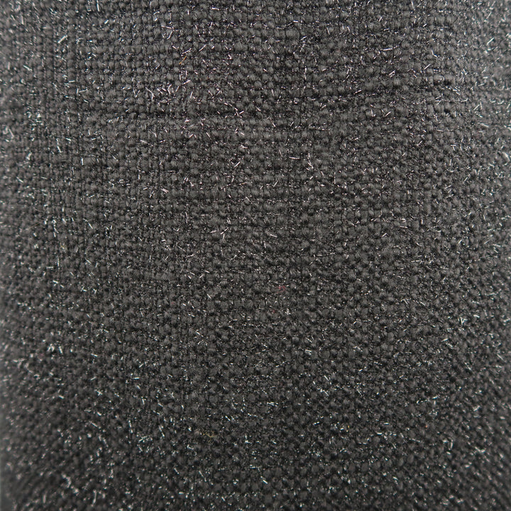 GUNEX BERGDORF GOODMAN Talla 8 Falda de línea A de tweed metálico negro 