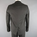 HELMUT LANG 38 Charcoal Cotton Layered Vest Jacket Suit HELMUT LANG