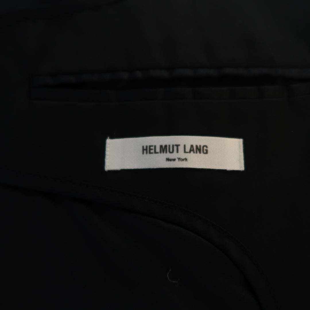 HELMUT LANG 38 Charcoal Cotton Layered Vest Jacket Suit