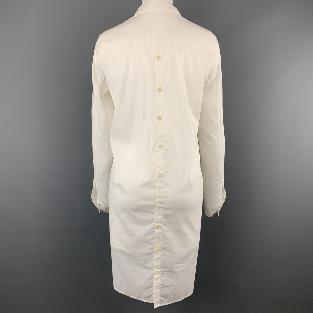 helmut lang white shirt dress Helmut Lang White Belted Shirt Dress Helmut Lang