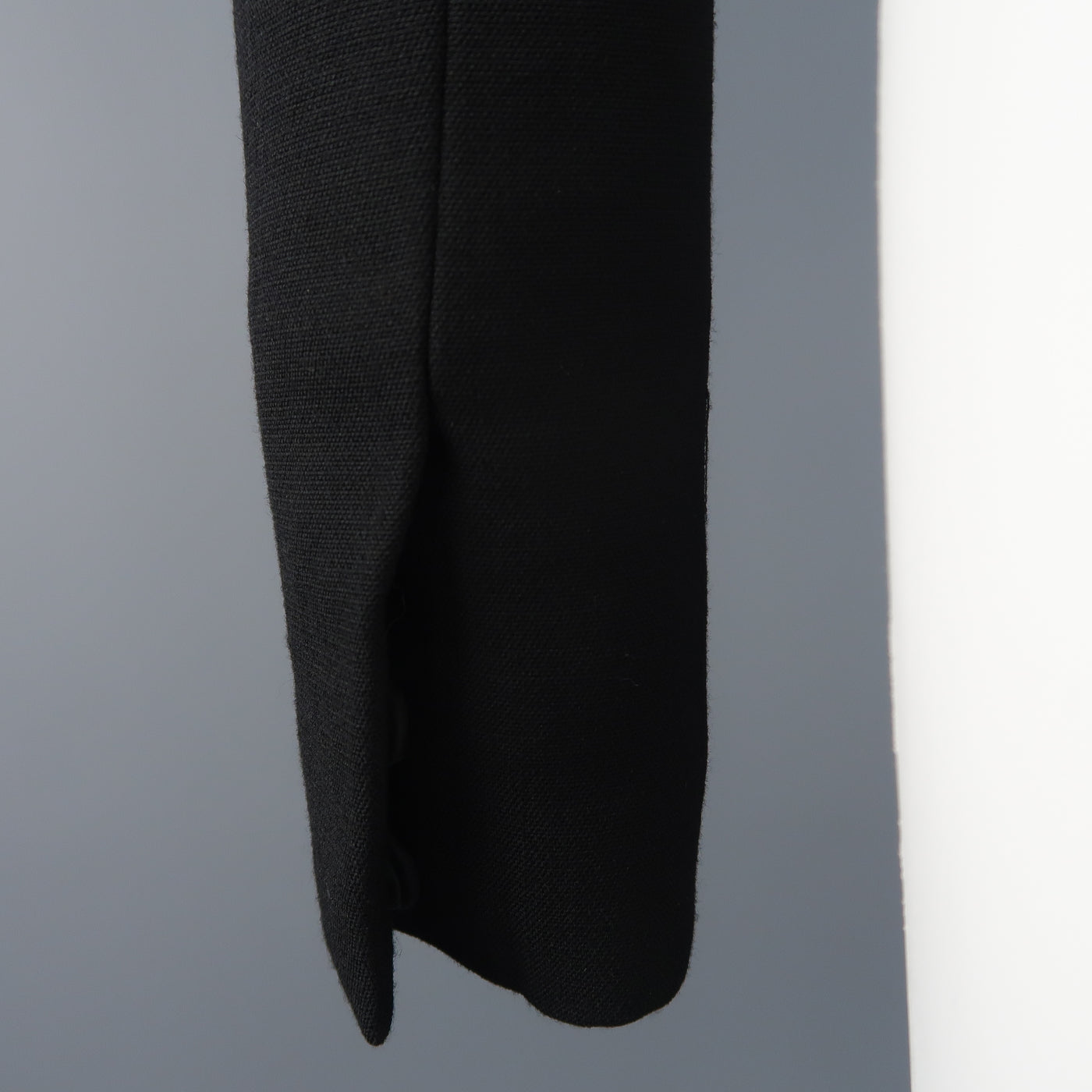 HELMUT LANG Size S Black Wool Blend Vest Overlay Jacket