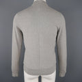 HOMECORE S Heather Gray Speckled Jersey Button Up Collared Jacket HOMECORE
