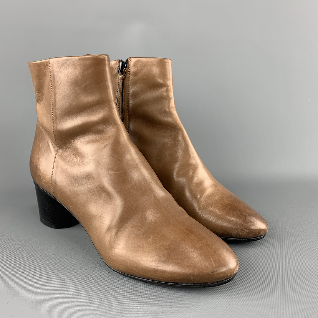 ISABEL MARANT Size 7 Tan Leather Danay Ankle Boots