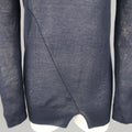 ISABEL MARANT Size L Navy Cashmere Sheer Burnout Pullover ISABEL MARANT