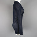 ISABEL MARANT Size L Navy Cashmere Sheer Burnout Pullover ISABEL MARANT