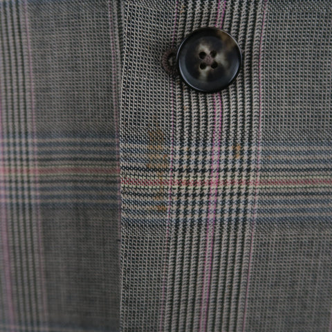 ISAIA Size 46 Long Brown Plaid Wool Notch Lapel Sport Coat ISAIA