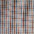 ISAIA Size XL Red White Blue  Plaid Cotton Long Sleeve Shirt ISAIA