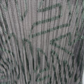 ISSEY MIYAKE Size M Black Pleated Green Ribbon Pattern Mesh Pullover ISSEY MIYAKE