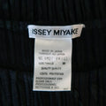 ISSEY MIYAKE Size M Black Pleated Green Ribbon Pattern Mesh Pullover ISSEY MIYAKE