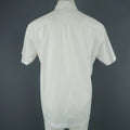 ISSEY MIYAKE Size XL White Cotton Plaid Stripe Short Sleeve Shirt ISSEY MIYAKE