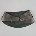 IVAN GRUNDAHL Size M Black Leather Thick Suede Floral Belt IVAN GRUNDAHL