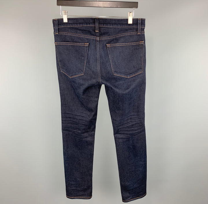 J BRAND Size 32 x 31 Indigo Solid Cotton / Elastane Zip Fly Jeans