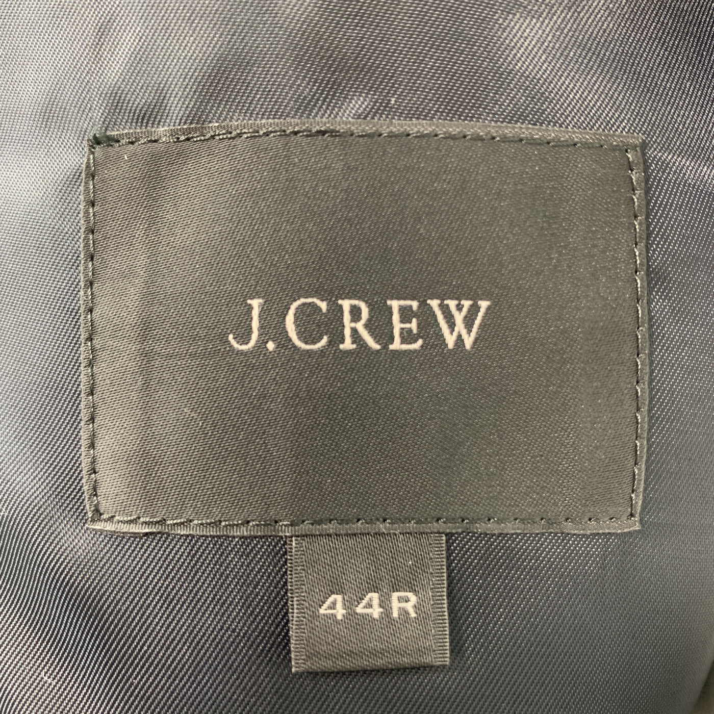 J CREW Chest Size 44 Regular Beige Herringbone Linen Notch Lapel Sport Coat