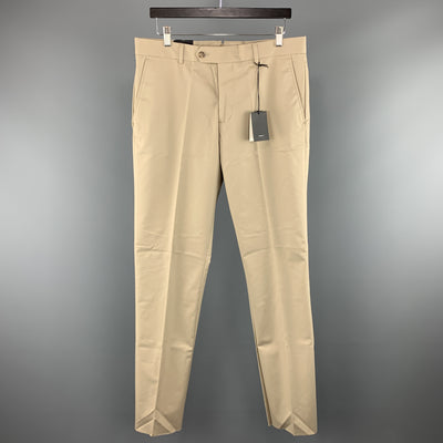 JACK SPADE Size 33 x 34 Khaki Solid Cotton Zip Fly Dress Pants