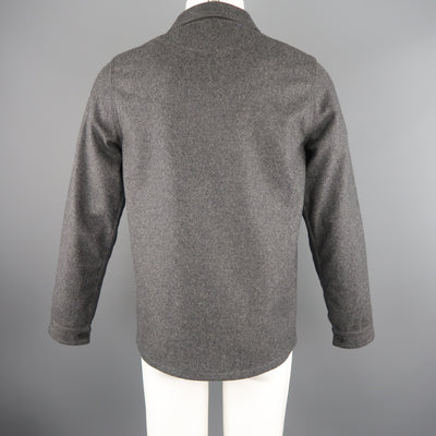 JC de CASTELBAJAC 38 Dark Gray Wool Blend Coat