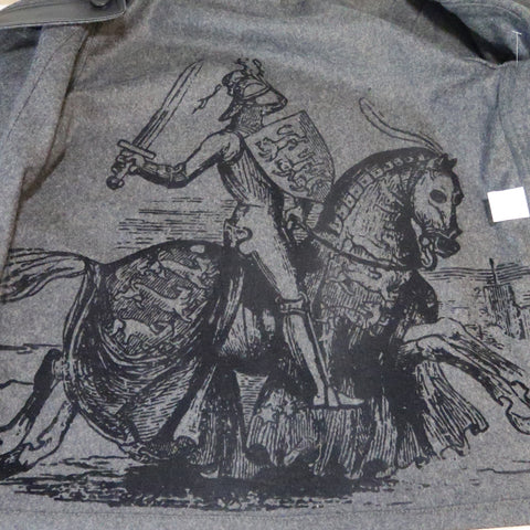JC de CASTELBAJAC 38 Manteau Laine Mélangée Gris Foncé