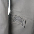 JEAN PAUL GAULTIER Size 10 Gray Cotton Embroidered Peak Lapel Blazer Jacket JEAN PAUL GAULTIER