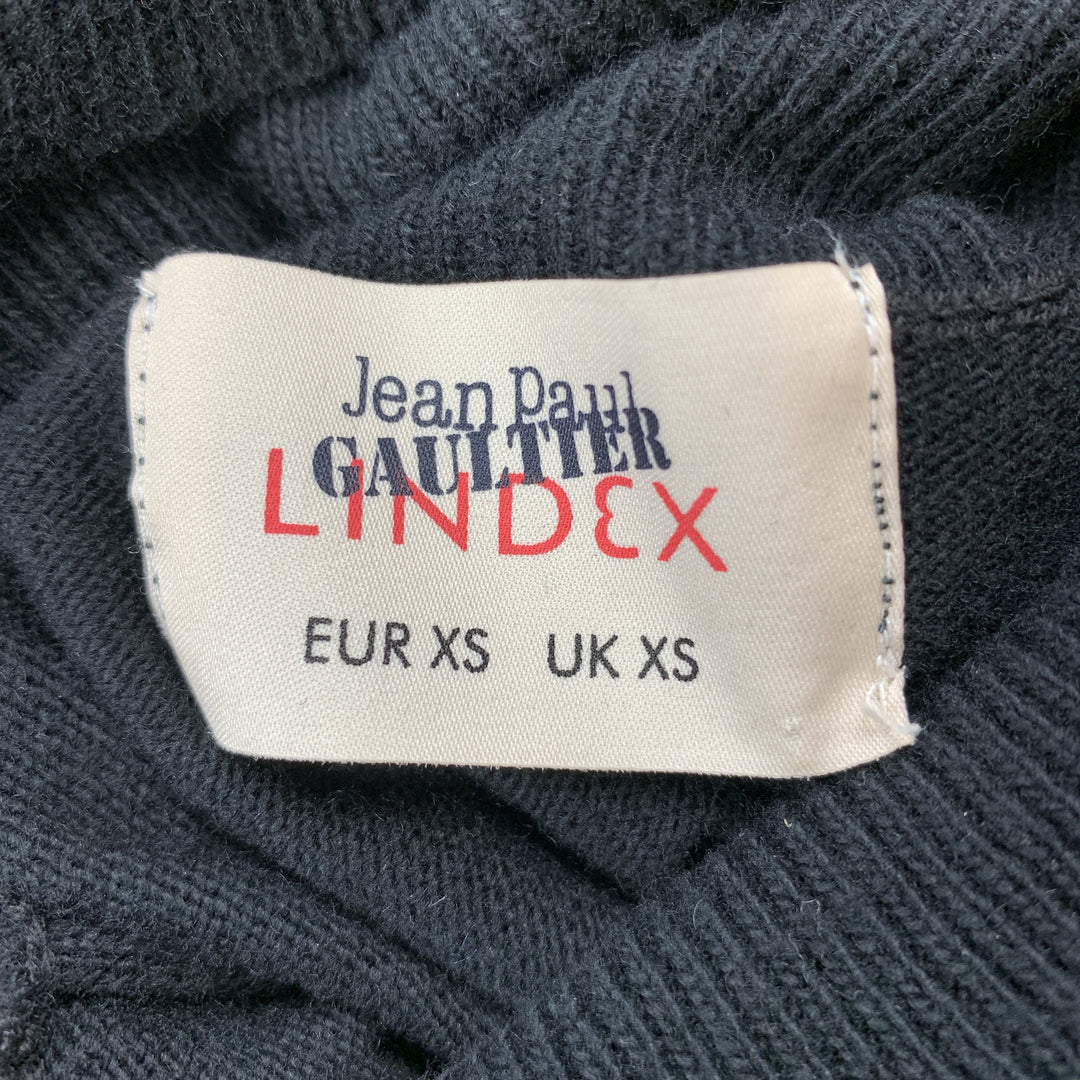 JEAN PAUL GAULTIER Size XS Black Solid Wool Turtleneck  Pullover