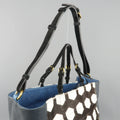 JEROME DREYFUSS x JACQUES Blue Lizard & Printed Ponyhair Tote Handbag JEROME DREYFUSS