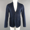 JIL SANDER 38 Indigo Solid Denim Sport Coat Jacket JIL SANDER