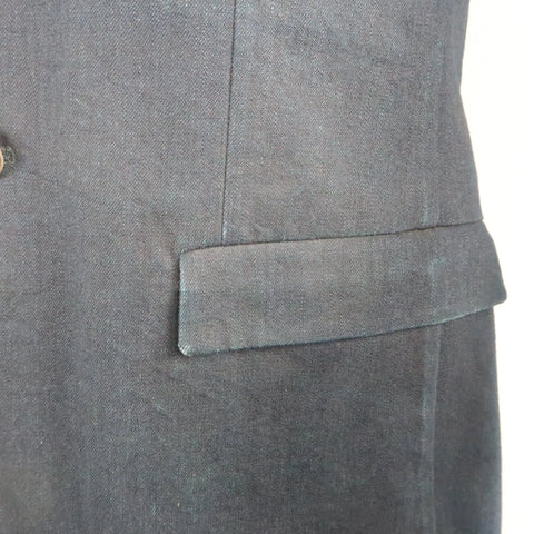 JIL SANDER 38 Indigo Solid Denim Sport Coat Jacket JIL SANDER