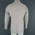 JIL SANDER 42 Light Pink & Grey Pinstripe Polyester Taffeta Sport Coat JIL SANDER