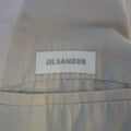 JIL SANDER 42 Light Pink & Grey Pinstripe Polyester Taffeta Sport Coat JIL SANDER