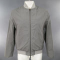 JIL SANDER 44 Gray Wool / Cotton Light Weight Bomber Jacket JIL SANDER