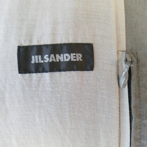 JIL SANDER 44 Gray Wool / Cotton Light Weight Bomber Jacket JIL SANDER