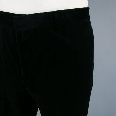 JIL SANDER Size 33 Black Wool Button Fly Dress Pants