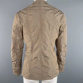 JIL SANDER Size 4 Taupe Iridescent Wrinkled Taffeta Jacket JIL SANDER