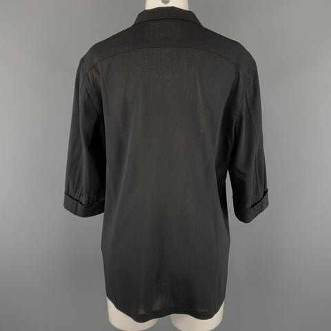 JIL SANDER Size 8 Black Wool Jacket / Blazer