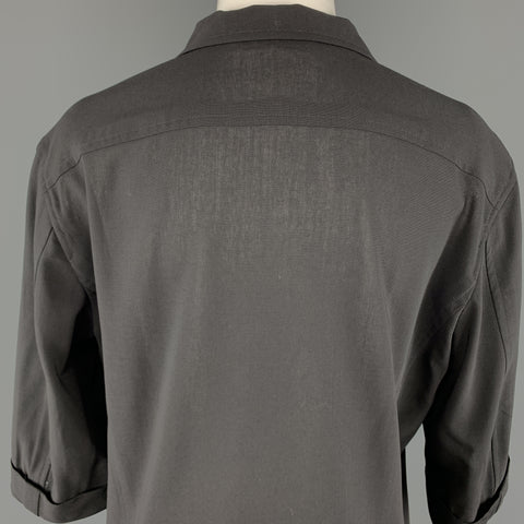 JIL SANDER Size 8 Black Wool Jacket / Blazer