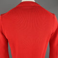 JIL SANDER Size M Red Knitted Cotton Pullover Sweater JIL SANDER