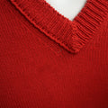 JIL SANDER Size M Red Knitted Cotton Pullover Sweater JIL SANDER