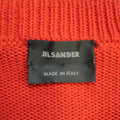 JIL SANDER Size M Red Knitted Cotton Pullover Sweater JIL SANDER