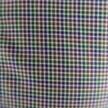 Size S JIL SANDER Navy & Green Checkered Cotton Button Up Long Sleeve Shirt JIL SANDER