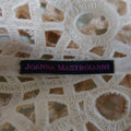 JOANNA MASTROIANNI Size S Salmon Pink Beaded Mesh Capelet JOANNA MASTROIANNI