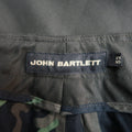 JOHN BARTLETT Size 34 Olive Wool Wide Leg Grommet Belt Pants JOHN BARTLETT