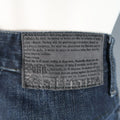 JOHN GALLIANO Size 30 Navy Wash Distressed Denim Back Hoop Jeans JOHN GALLIANO