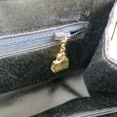 JUDITH LEIBER Brown & Gold Alligator Leather Evening Handbag Bag