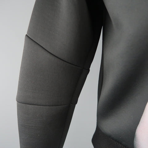 JUUN.J Size XS Black ALEX and FELIX Graphic Neoprene Sweatshirt
