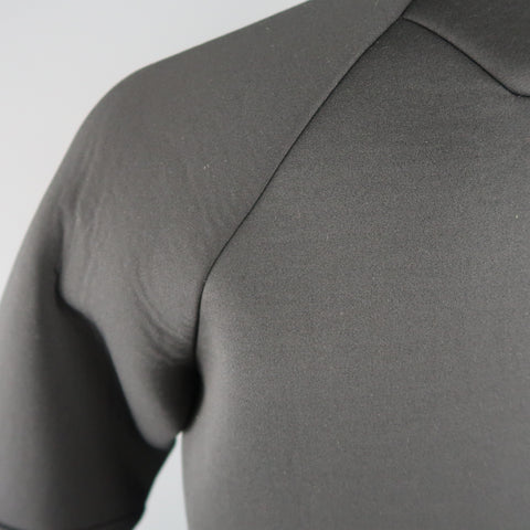 JUUN.J Size XS Black ALEX and FELIX Graphic Neoprene Sweatshirt