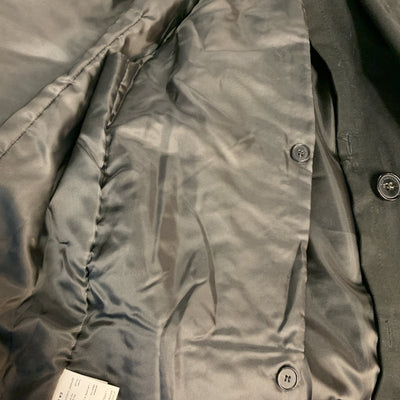 KAI AAKMANN L Black Cotton Double Breasted Trenchcoat